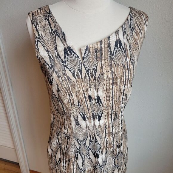 Joeffer Caoc Snakeskin Cocktail Dress - Picture 2 of 8